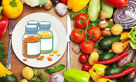 vitaminele din produse pentru a crește potența
